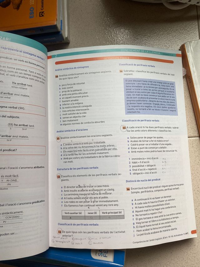 Libro de lengua catalana i literatura de 3r de Eso