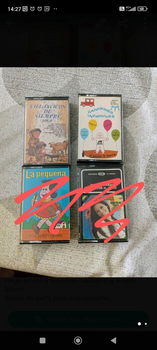 2 cassettes música infantil