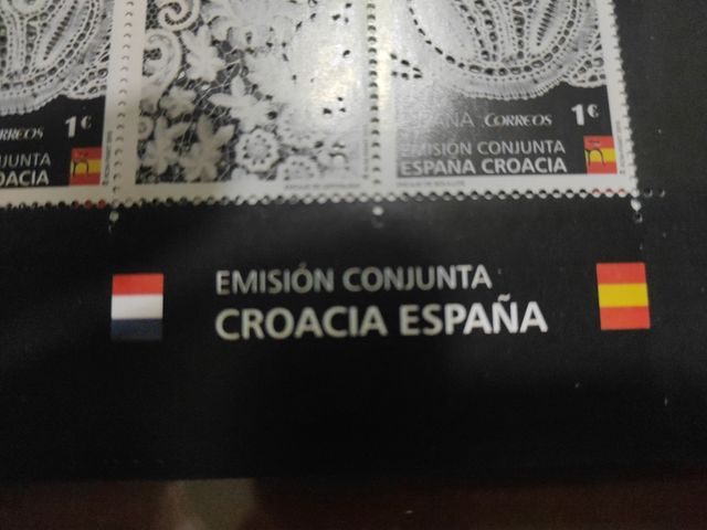 Pliego encaje de bolillos España Croacia