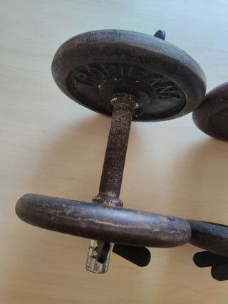 ✅2 MANCUERNAS 12KG CADA UNA DE 28MM