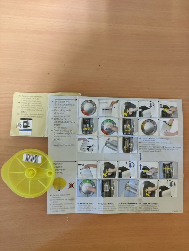 TassimoTDISCO de auto limpieza