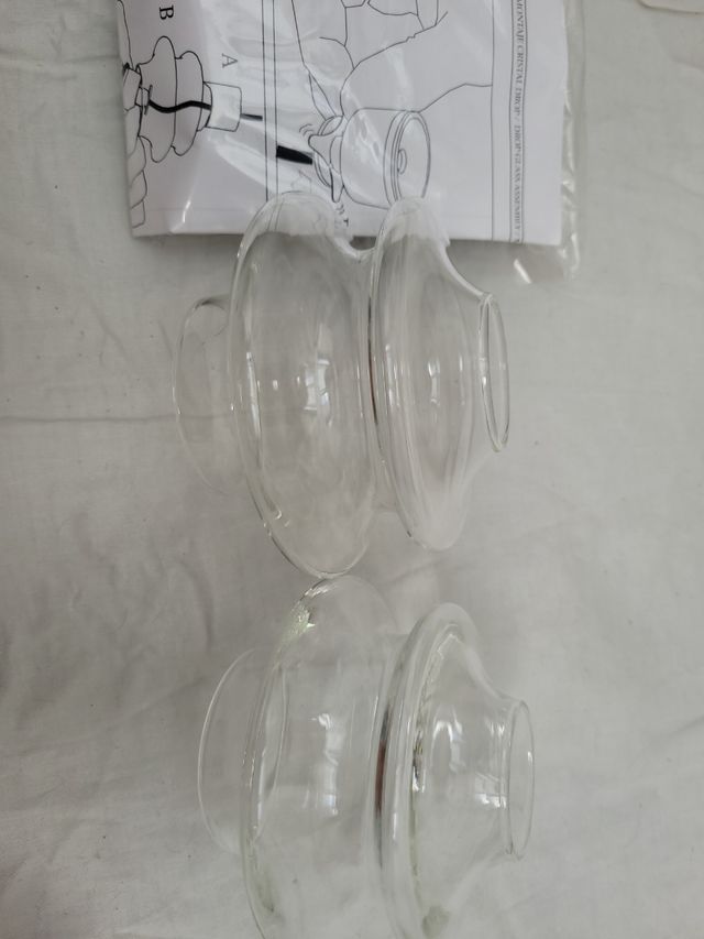 pantalla cristal transparente lámpara suspensión