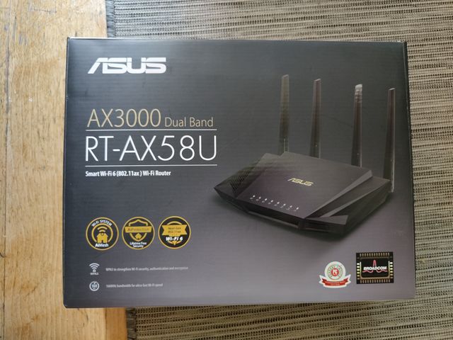 ROUTER ASUS AX3000 DUAL BAND. RT-AX58U. SMART WIFI de segunda mano por