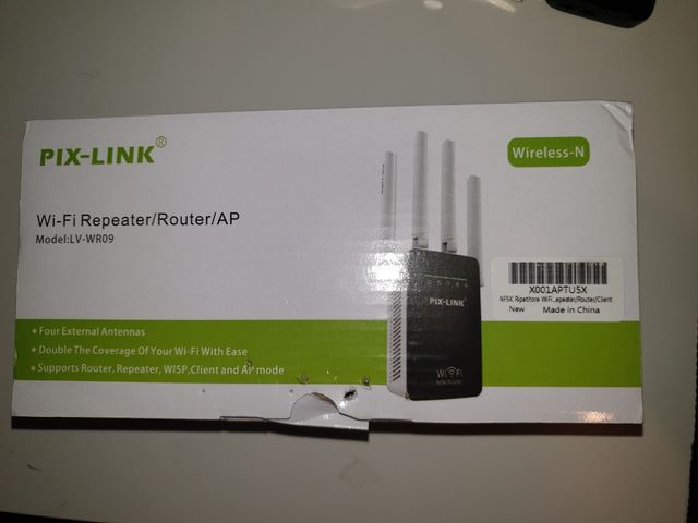 PIX-LINK AMPLIFICADOR SEÑAL WIFI/REPETIDOR/ROUTER