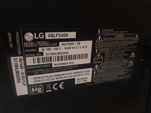 Televisor LG 49 Pulgadas FULL HD