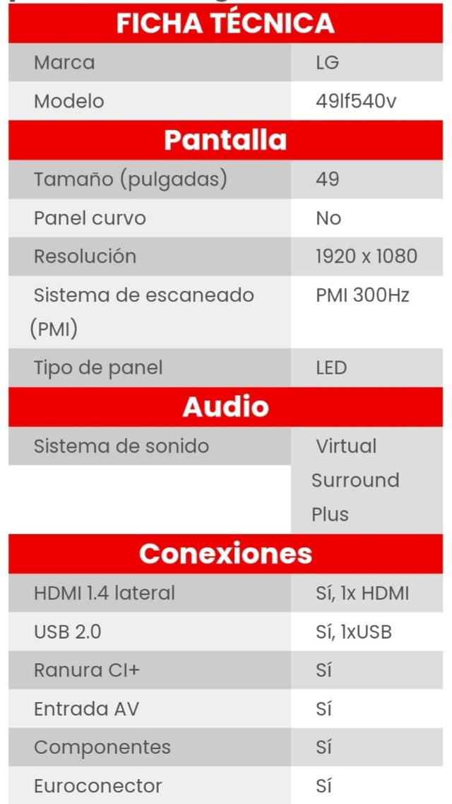Televisor LG 49 Pulgadas FULL HD