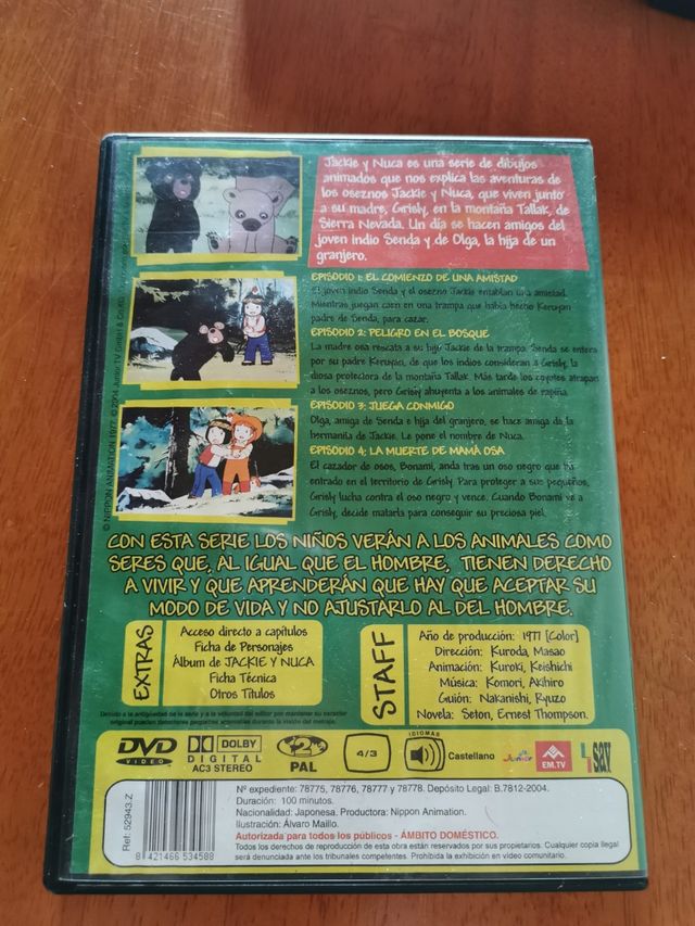 Jackie & Nuca DVDs 1 a 3 (episodios 1 a 12)
