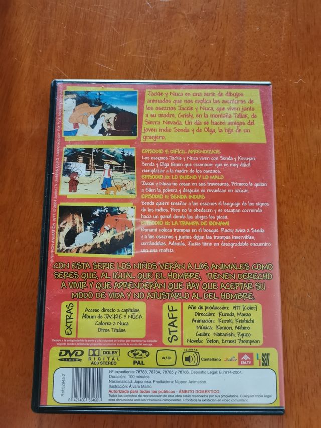 Jackie & Nuca DVDs 1 a 3 (episodios 1 a 12)