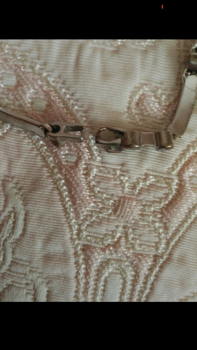 Braccialetto d'acciaio a catena con 8 brillantini