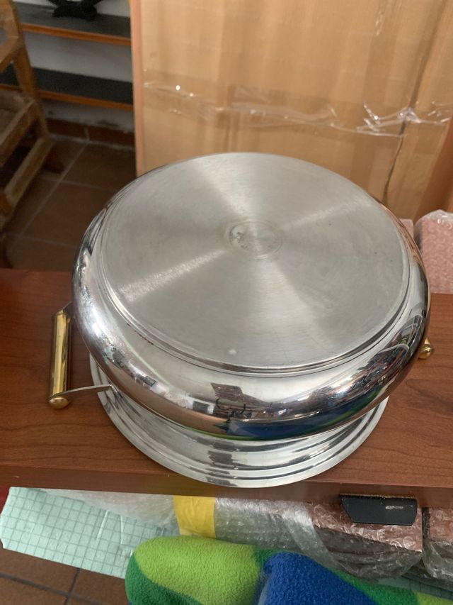 Olla 26 cm x 12 acero inoxidable, cazo a juego 18