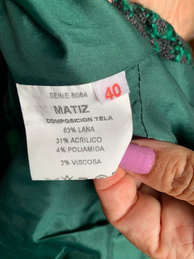 Chaqueta marca Matiz gran calidad.