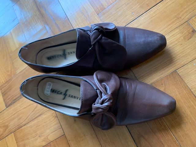 Zapatos piel color marrón