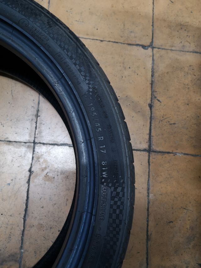 4 neumáticos 195/45R17 81W CONTINENTAL