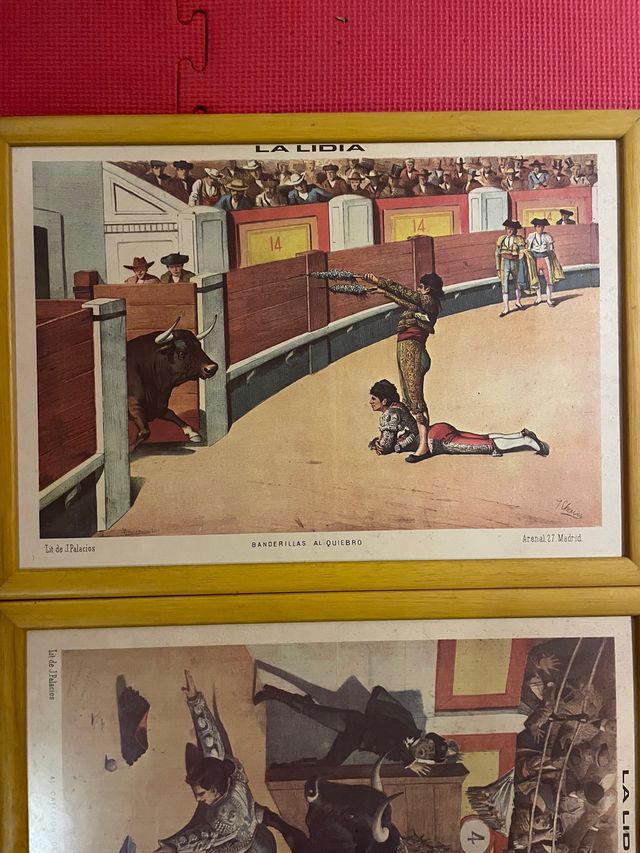 Cuadros taurinos la lidia, lit de J. Palacios