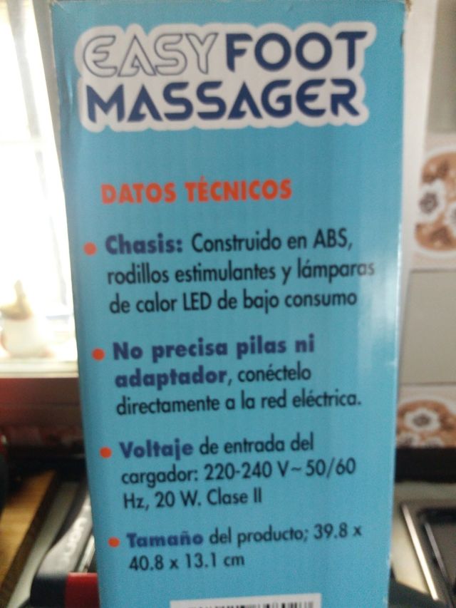 masajeador de pies eléctrico.
