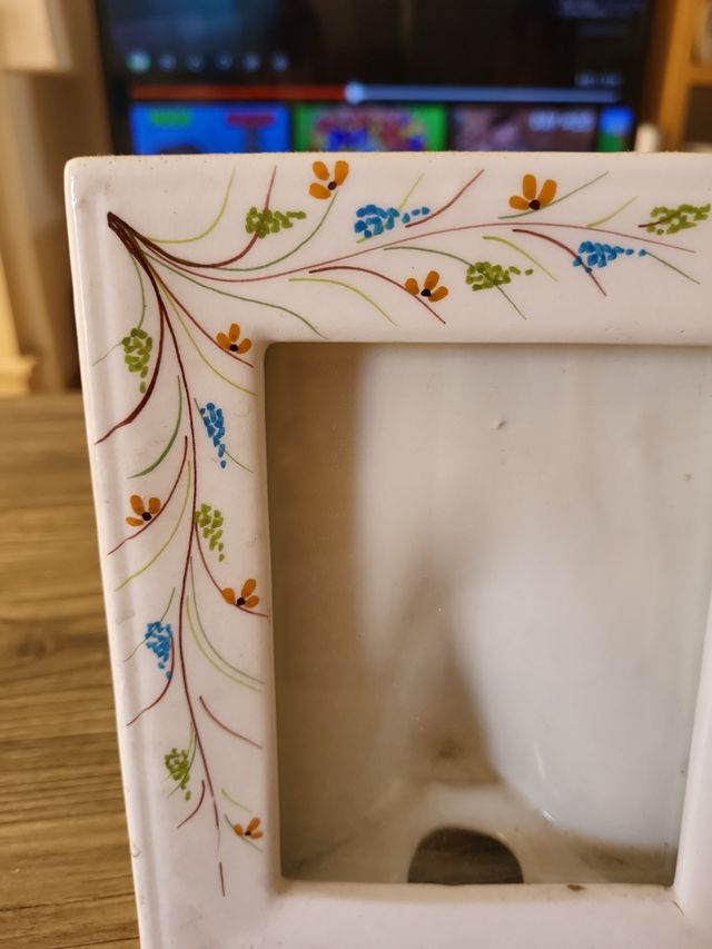 Porta retrato de cerámica