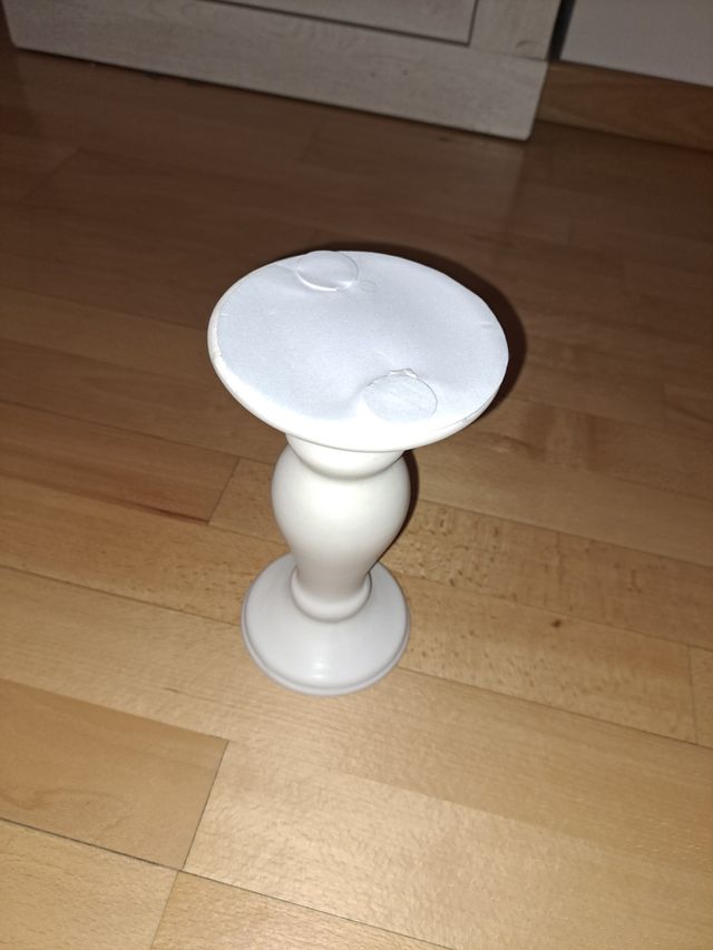 Candelabro portavela artesanal. Soporte para velas