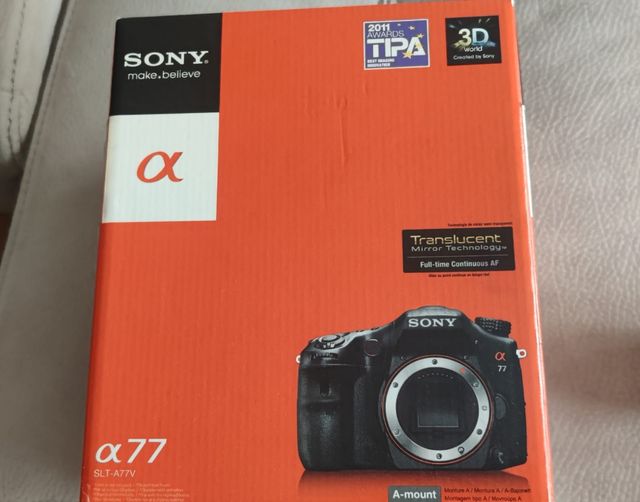 camara sony Alpha 77 SLT-A77V y objetivo