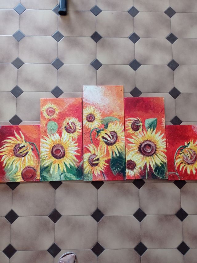 cuadro girasoles