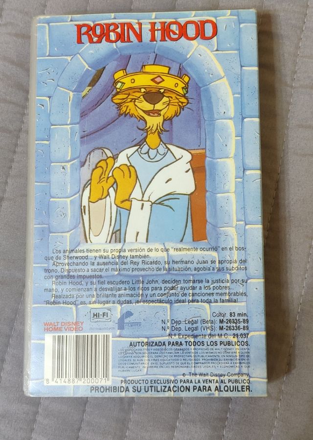 Robin Hood VHS