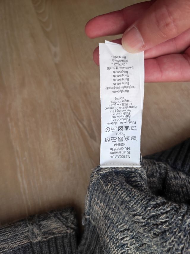 jersey con cremallera talla 10 Orchestra