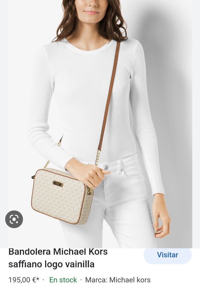 bandolera Michael kors vainilla