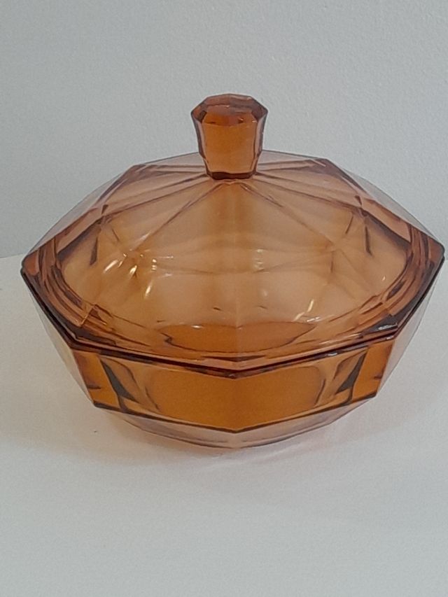 Vetro Art Glass Contenitore Ciotola Con Coperchio