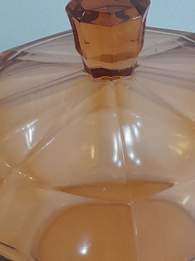 Vetro Art Glass Contenitore Ciotola Con Coperchio