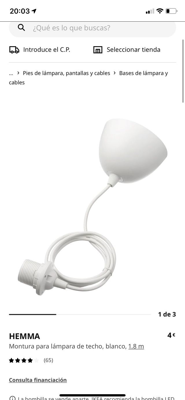 Lampara techo papel ikea