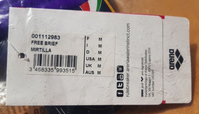 Braguita bikini natación ARENA