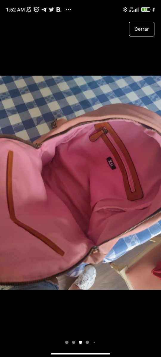 mochila rosa