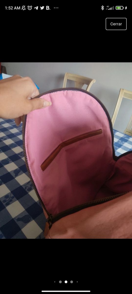 mochila rosa