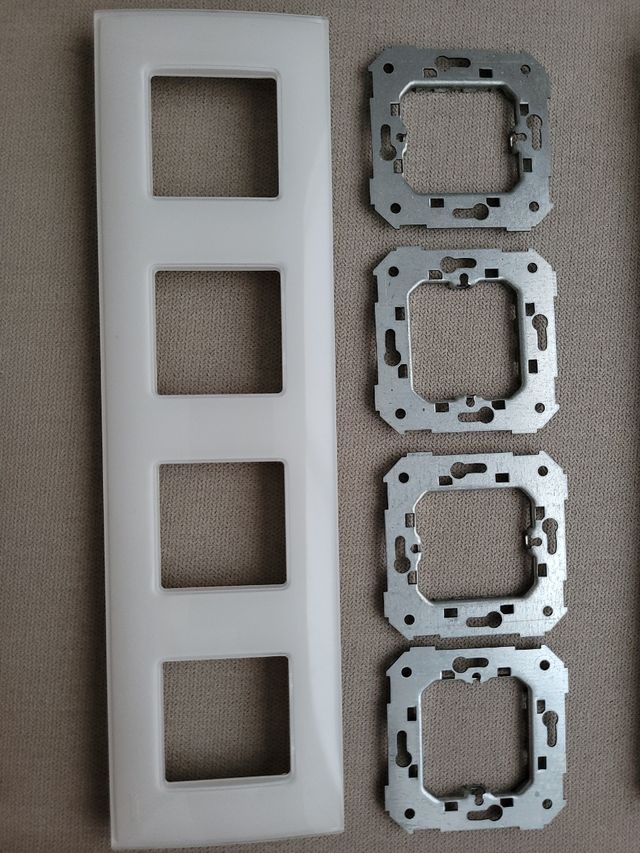 3 marcos cuádruples Simon Nature cristal