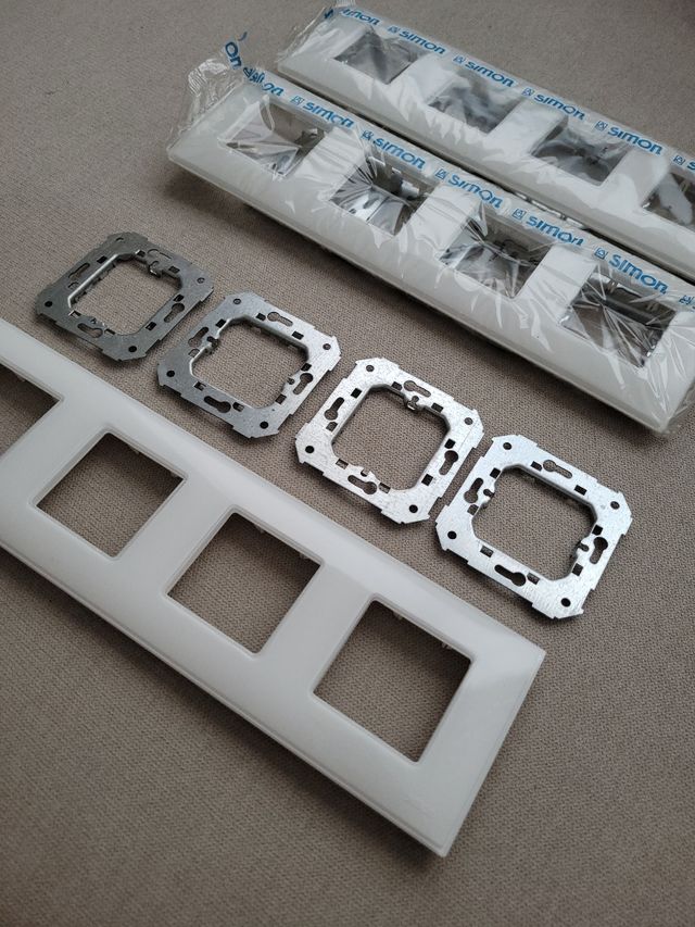 3 marcos cuádruples Simon Nature cristal