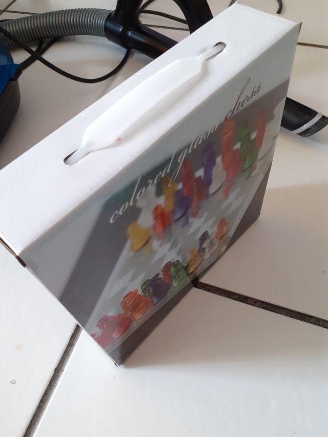 Ajedrez de cristal de colores