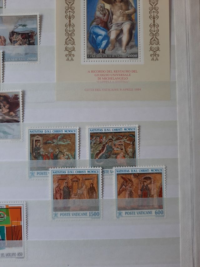 Vaticano francobolli nuovi 1994