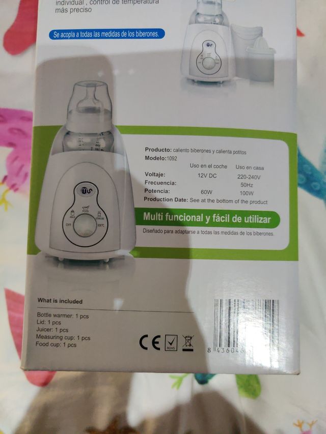 Calienta biberones casa y coche