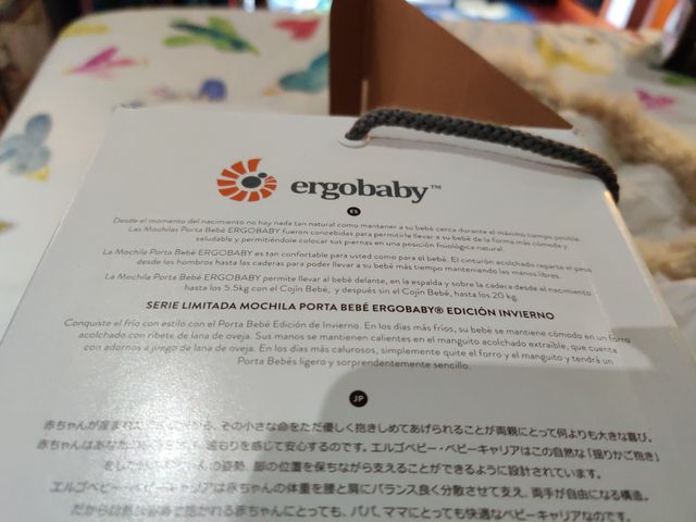 Porta bebés ergobaby EDICIÓN LIMITADA