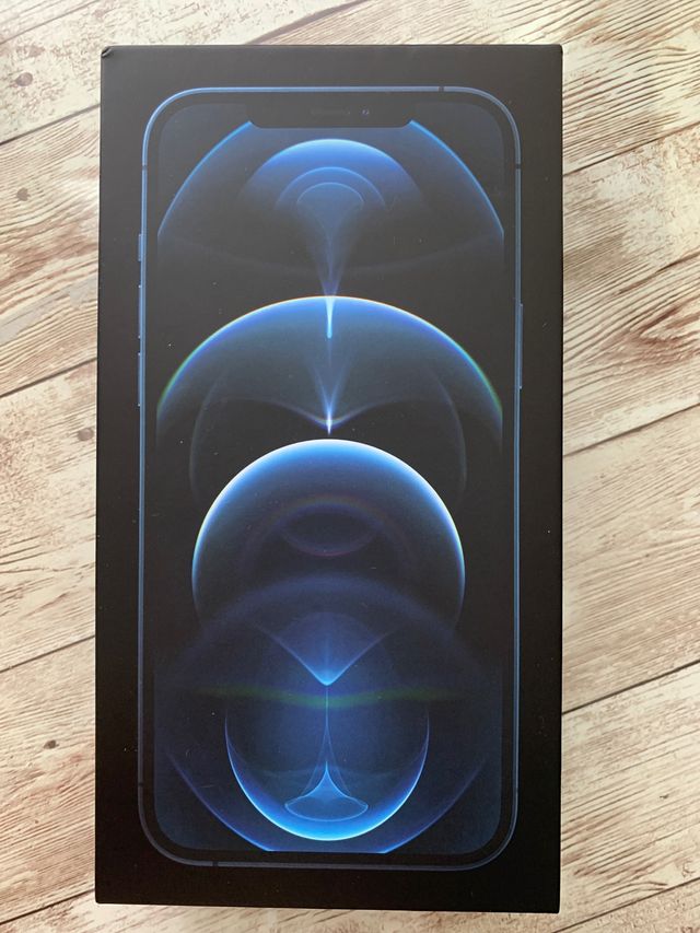 Caja iPhone 12 Pro Max blue 128 GB de segunda mano por 5 EUR en Madrid