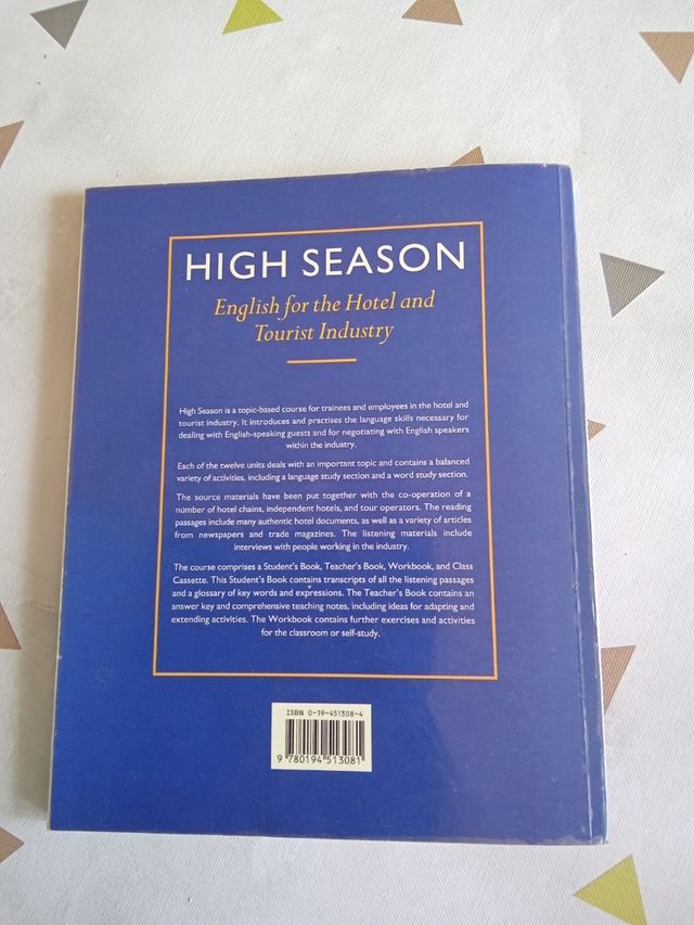 2 LIBROS de inglés HIGH SEASON y workbook