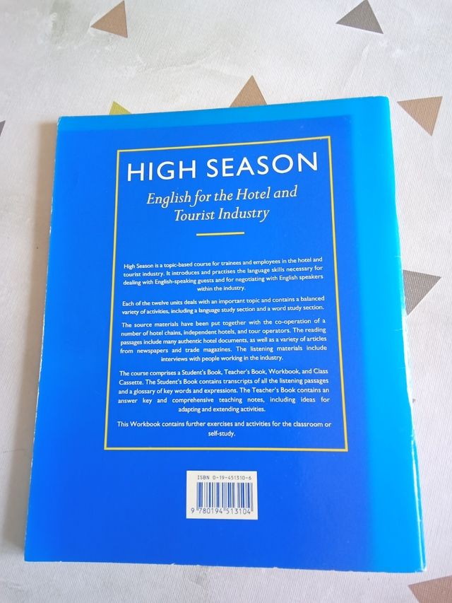 2 LIBROS de inglés HIGH SEASON y workbook