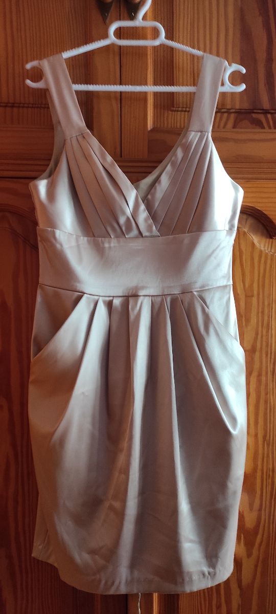 vestido champagne