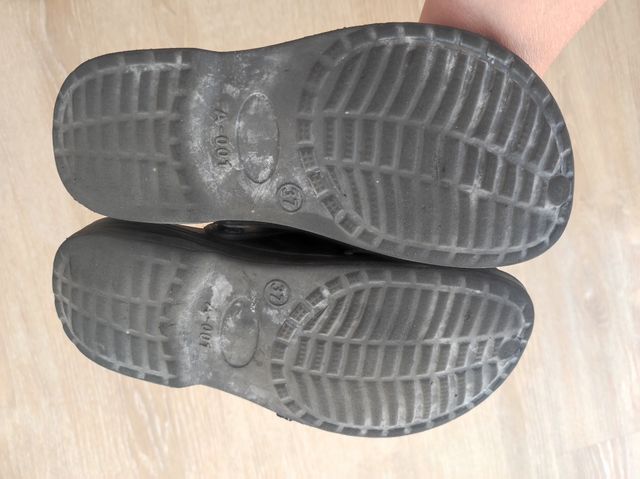 croquers sandalias negras talla 37