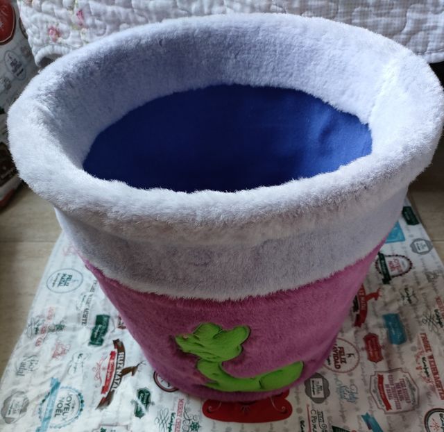 Cubo almacenaje juguete terciopelo ciervo infantil