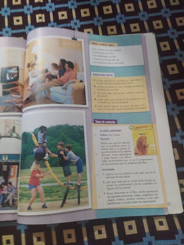 libro valores 1° De la eso