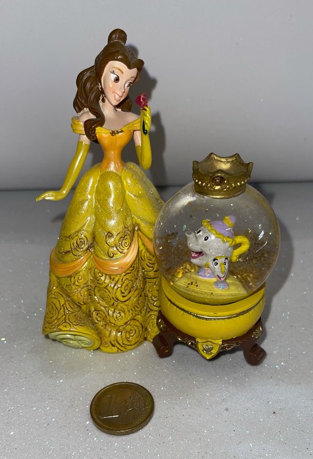 Disneyland Paris princess Belle snow globe figure 