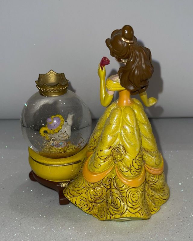 Disneyland Paris princess Belle snow globe figure 