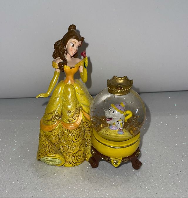 Disneyland Paris princess Belle snow globe figure 