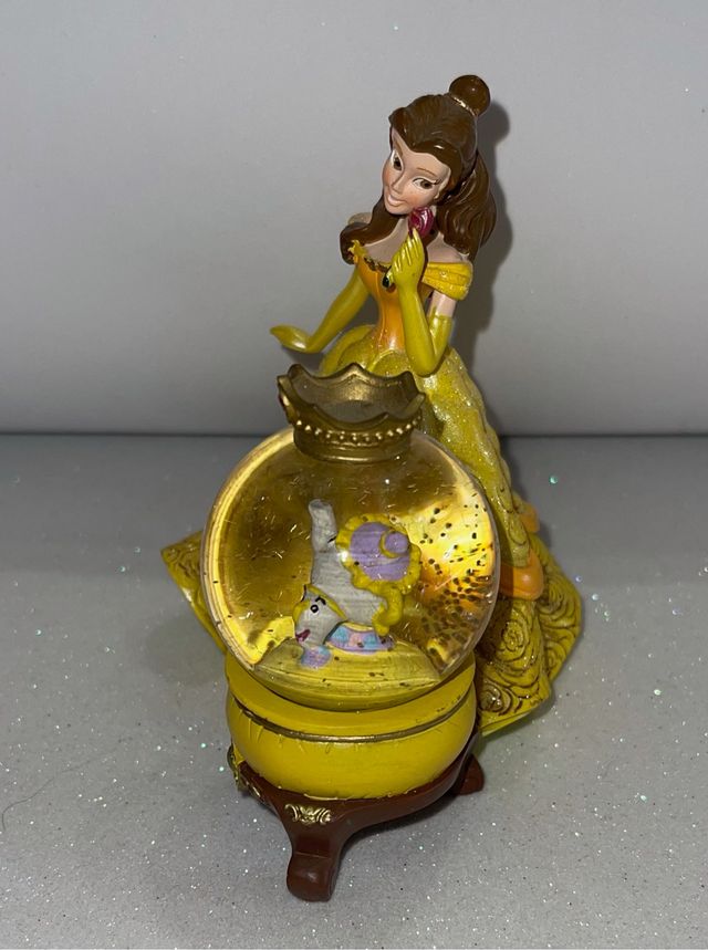 Disneyland Paris princess Belle snow globe figure 
