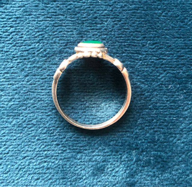 Anillo plata labrada